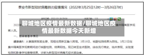 聊城地区疫情最新数据/聊城地区疫情最新数据今天新增