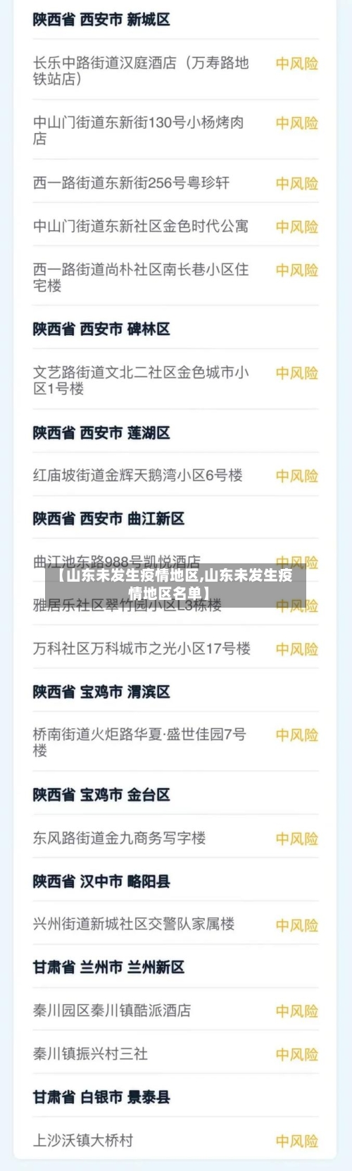 【山东未发生疫情地区,山东未发生疫情地区名单】-第2张图片