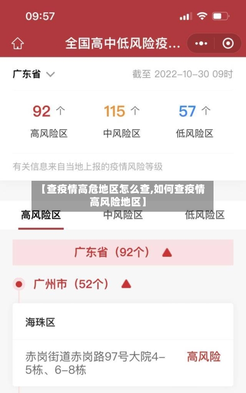 【查疫情高危地区怎么查,如何查疫情高风险地区】