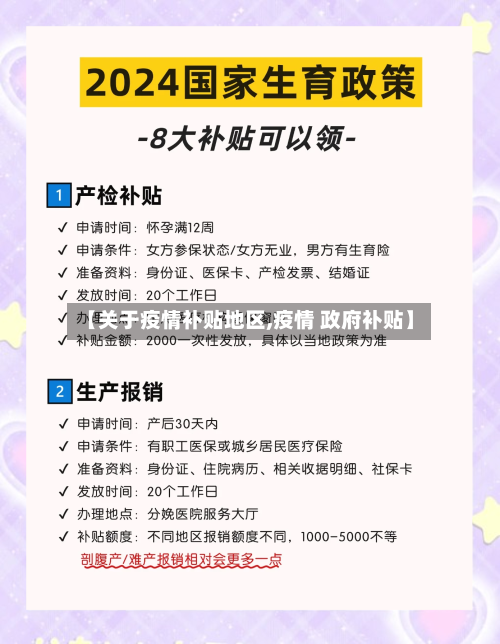 【关于疫情补贴地区,疫情 政府补贴】-第2张图片