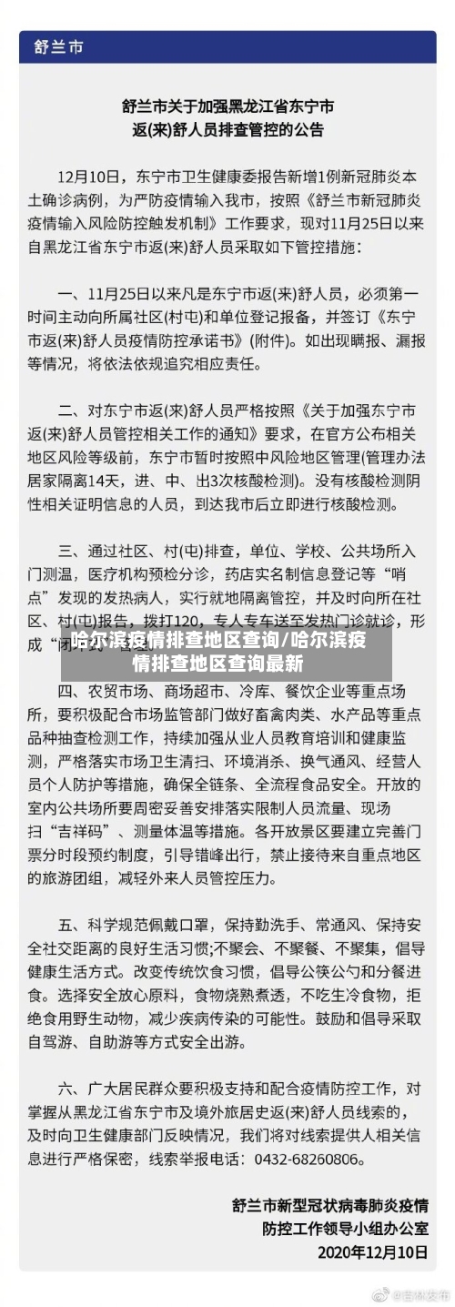 哈尔滨疫情排查地区查询/哈尔滨疫情排查地区查询最新