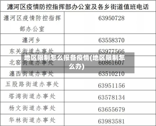 地区限制怎么报备疫情(地区限制怎么办)-第3张图片