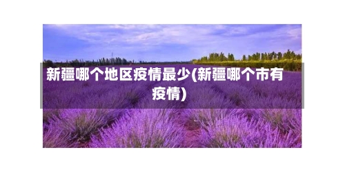 新疆哪个地区疫情最少(新疆哪个市有疫情)-第2张图片
