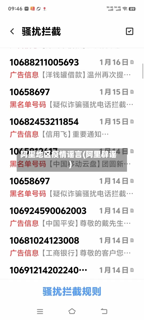 阿里地区疫情谣言(阿里辟谣)