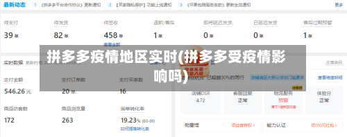 拼多多疫情地区实时(拼多多受疫情影响吗)-第2张图片