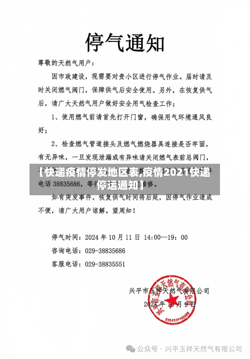 【快递疫情停发地区表,疫情2021快递停运通知】-第2张图片