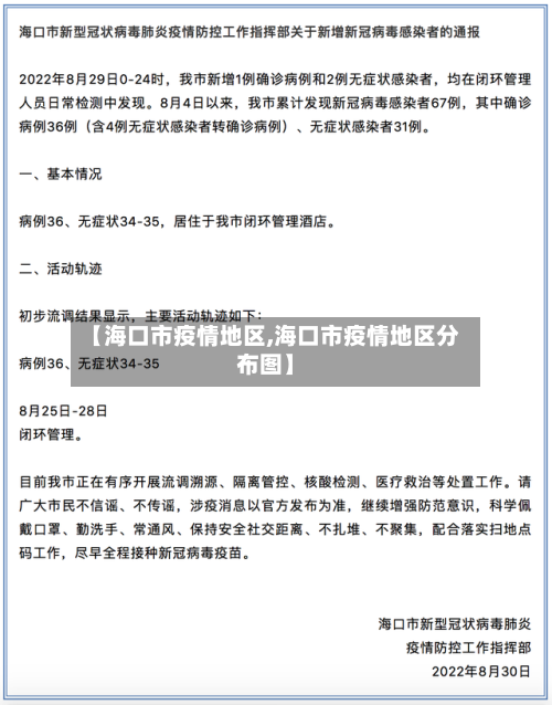 【海口市疫情地区,海口市疫情地区分布图】