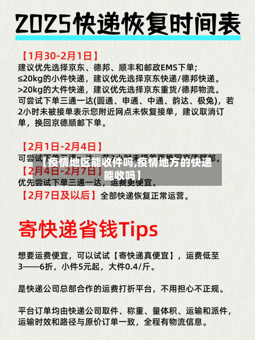 【疫情地区能收件吗,疫情地方的快递能收吗】