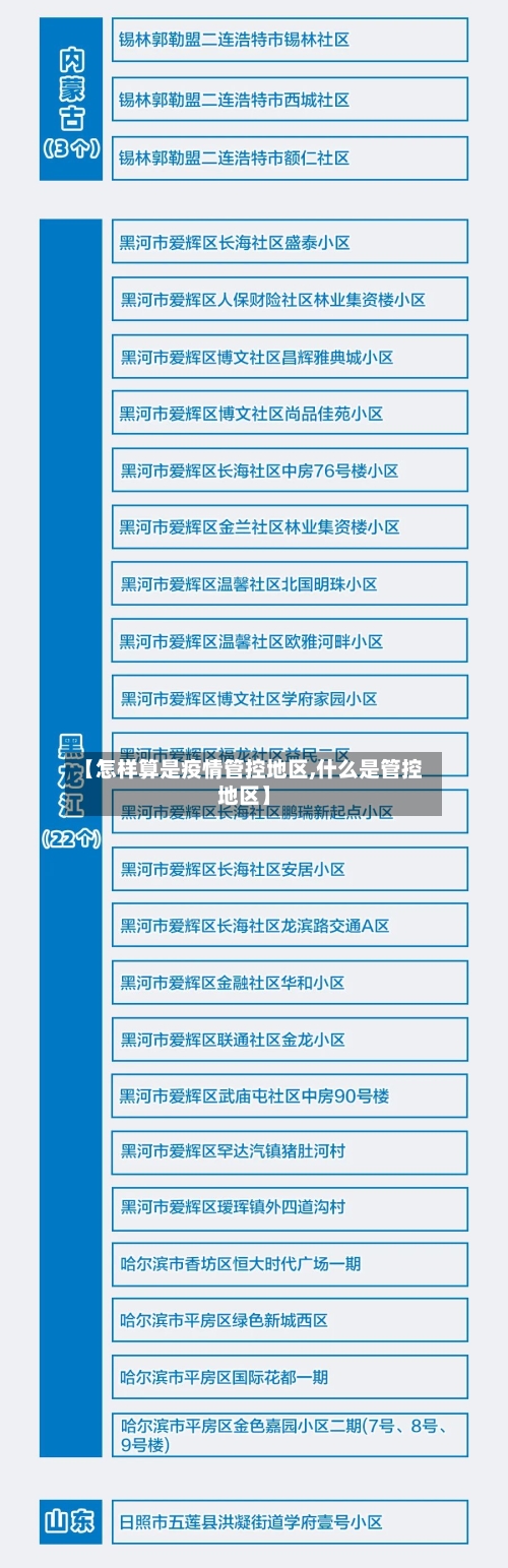 【怎样算是疫情管控地区,什么是管控地区】-第3张图片