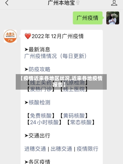 【疫情近来各地区状况,近来各地疫情报告】-第2张图片