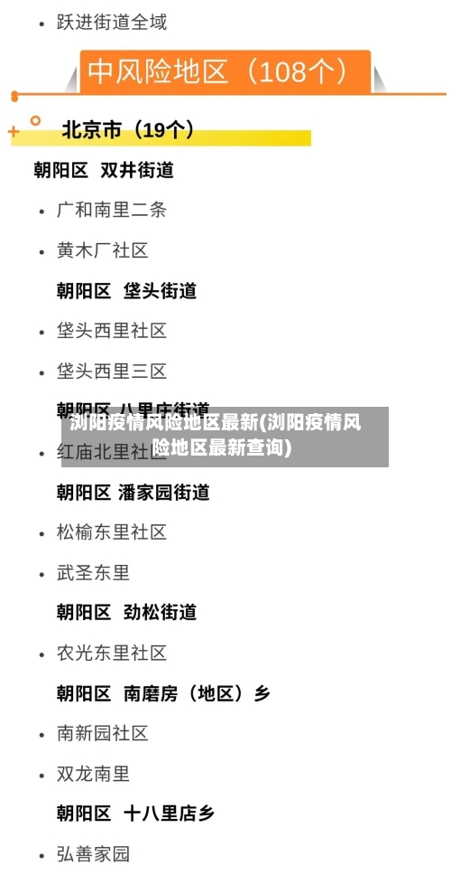 浏阳疫情风险地区最新(浏阳疫情风险地区最新查询)-第3张图片