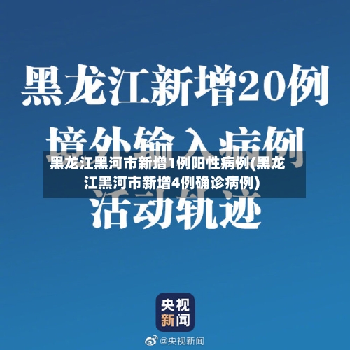 黑龙江黑河市新增1例阳性病例(黑龙江黑河市新增4例确诊病例)