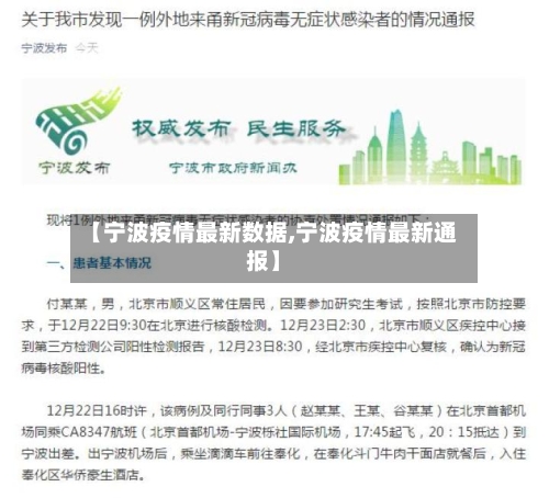 【宁波疫情最新数据,宁波疫情最新通报】-第3张图片