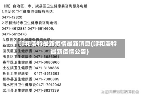 呼和浩特最新疫情最新消息(呼和浩特最新疫情公告)-第2张图片