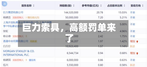 巨力索具，高额罚单来了-第2张图片