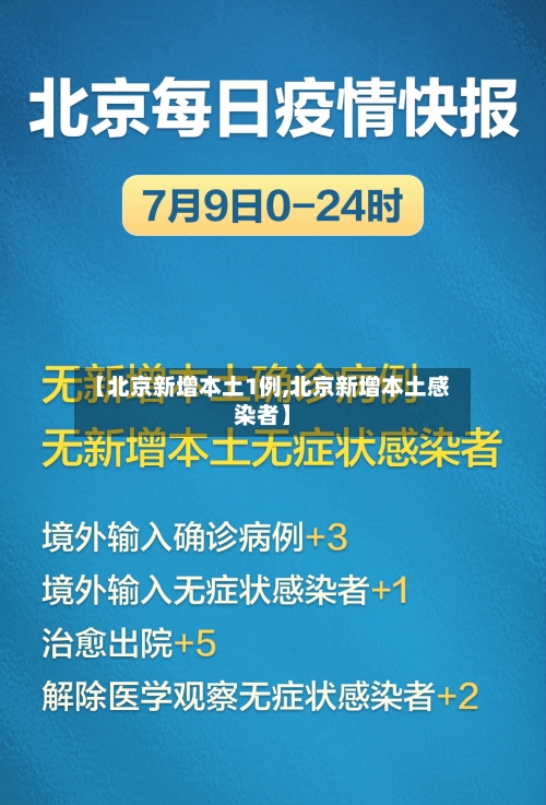 【北京新增本土1例,北京新增本土感染者】-第3张图片