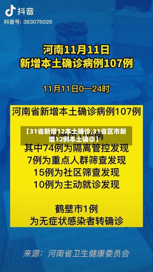 【31省新增12本土确诊,31省区市新增12例本土确诊】-第2张图片