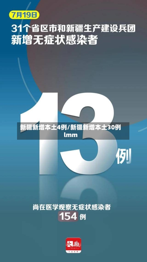 新疆新增本土4例/新疆新增本土30例lmm