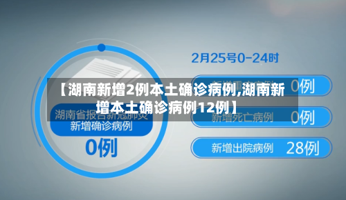 【湖南新增2例本土确诊病例,湖南新增本土确诊病例12例】-第3张图片