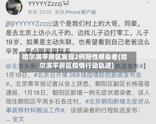 哈尔滨平房区发现2例阳性感染者(哈尔滨平房区疫情行动轨迹)-第2张图片