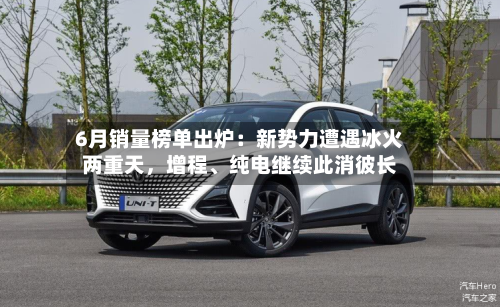 6月销量榜单出炉：新势力遭遇冰火两重天，增程	、纯电继续此消彼长-第2张图片