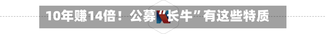 10年赚14倍！公募“长牛”有这些特质-第2张图片