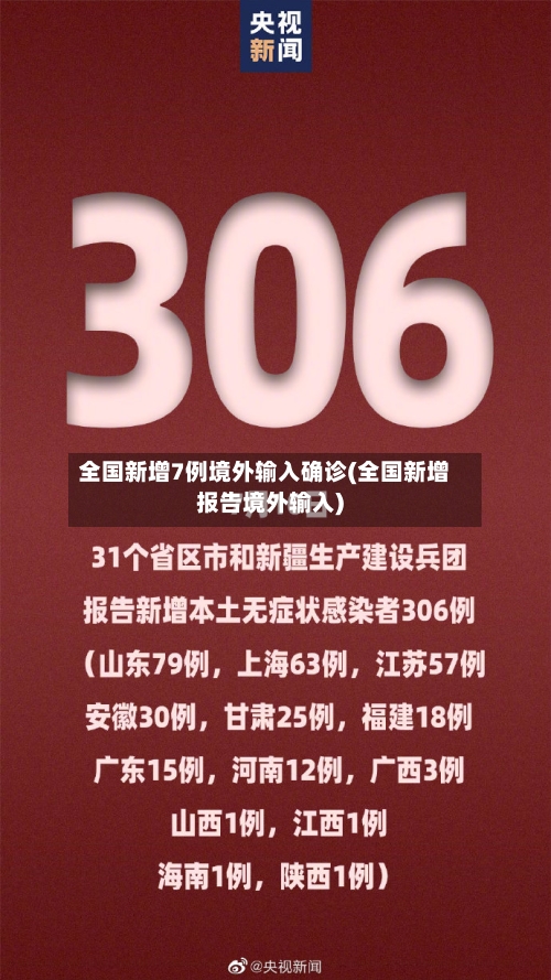 全国新增7例境外输入确诊(全国新增报告境外输入)-第2张图片