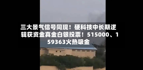 三大景气信号同现！硬科技中长期逻辑获资金真金白银投票！515000	、159363火热吸金-第2张图片
