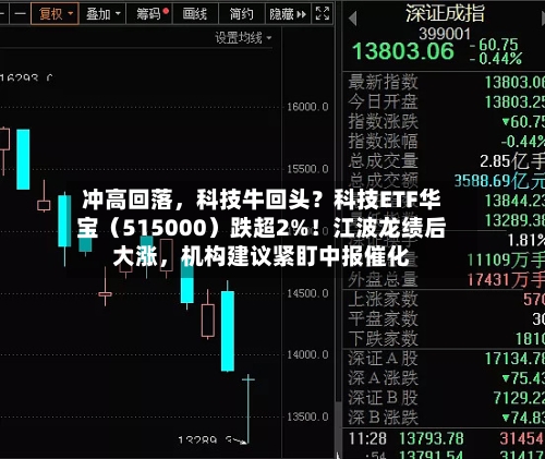 冲高回落，科技牛回头？科技ETF华宝（515000）跌超2%！江波龙绩后大涨	，机构建议紧盯中报催化-第2张图片
