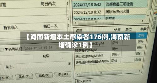 【海南新增本土感染者176例,海南新增确诊1例】