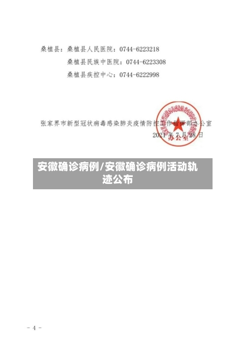 安徽确诊病例/安徽确诊病例活动轨迹公布-第3张图片