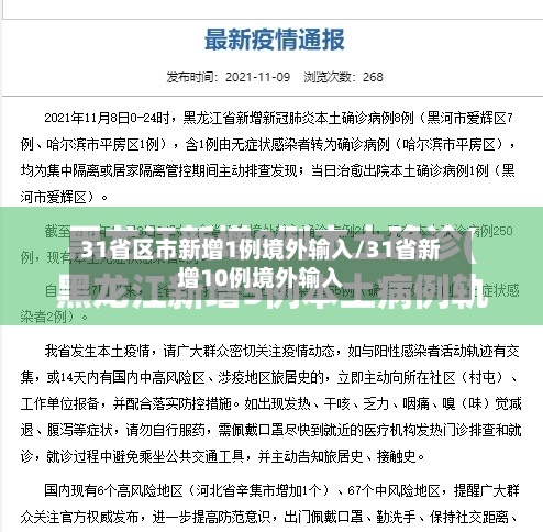 31省区市新增1例境外输入/31省新增10例境外输入-第2张图片