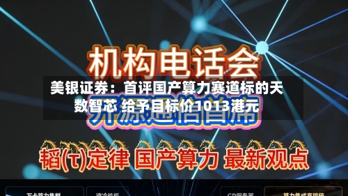 美银证券：首评国产算力赛道标的天数智芯 给予目标价1013港元-第1张图片