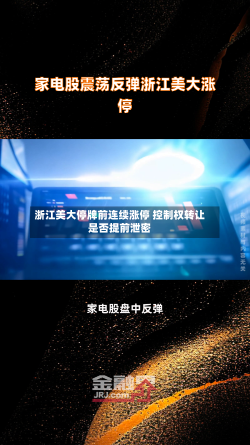 浙江美大停牌前连续涨停 控制权转让是否提前泄密-第2张图片