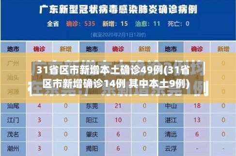 31省区市新增本土确诊49例(31省区市新增确诊14例 其中本土9例)