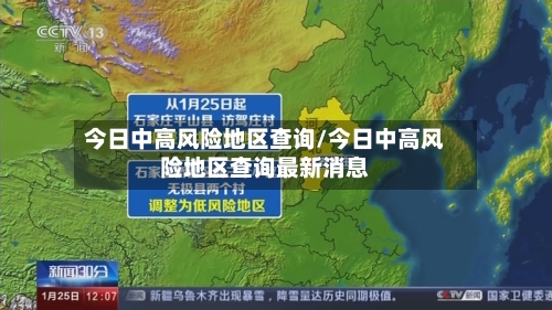 今日中高风险地区查询/今日中高风险地区查询最新消息