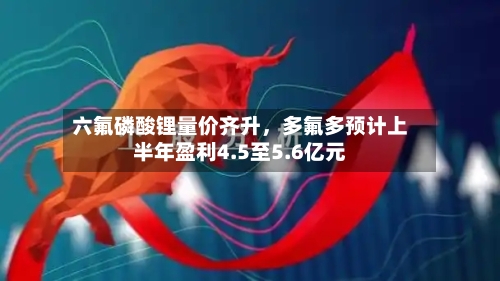 六氟磷酸锂量价齐升	，多氟多预计上半年盈利4.5至5.6亿元-第2张图片
