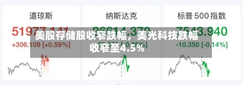 美股存储股收窄跌幅，美光科技跌幅收窄至4.5%-第2张图片