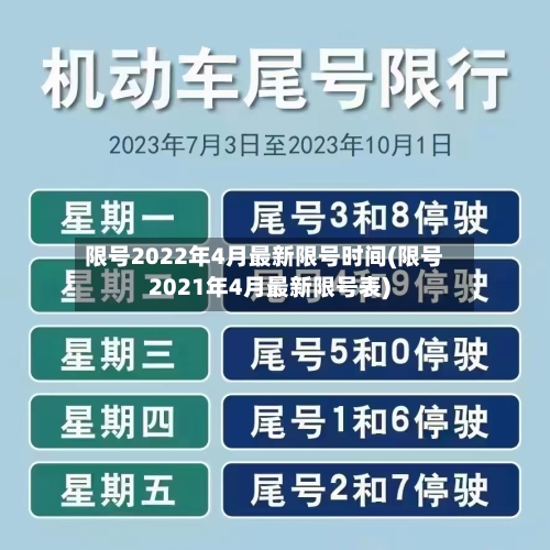 限号2022年4月最新限号时间(限号2021年4月最新限号表)-第3张图片