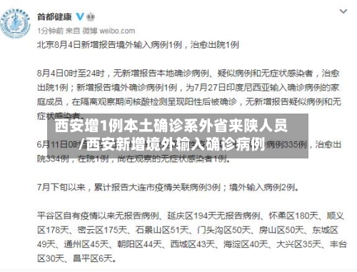 西安增1例本土确诊系外省来陕人员/西安新增境外输入确诊病例