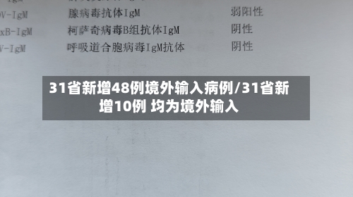 31省新增48例境外输入病例/31省新增10例 均为境外输入